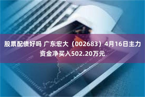 股票配债好吗 广东宏大（002683）4月16日主力资金净买入502.20万元