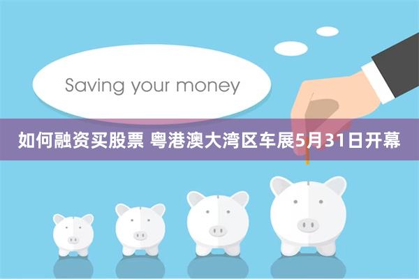 如何融资买股票 粤港澳大湾区车展5月31日开幕