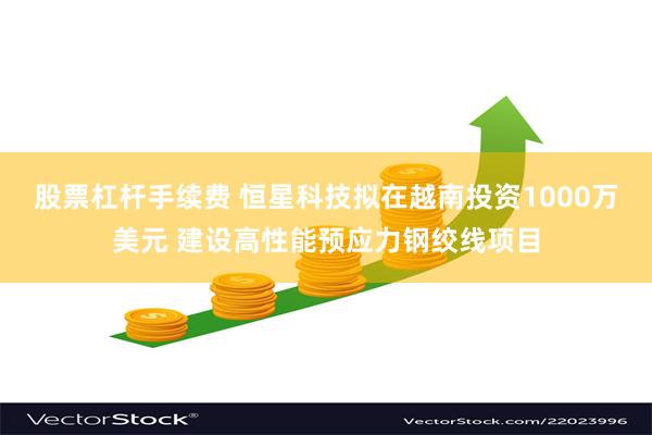 股票杠杆手续费 恒星科技拟在越南投资1000万美元 建设高性能预应力钢绞线项目