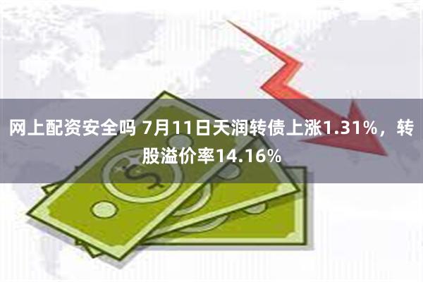 网上配资安全吗 7月11日天润转债上涨1.31%，转股溢价率14.16%
