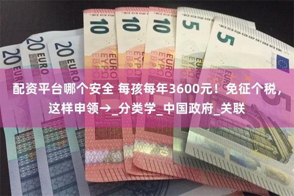配资平台哪个安全 每孩每年3600元！免征个税，这样申领→_分类学_中国政府_关联