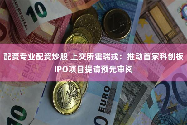 配资专业配资炒股 上交所霍瑞戎：推动首家科创板IPO项目提请预先审阅